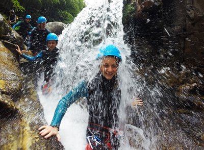 Cascade canyoning Ardèche sur la Borne