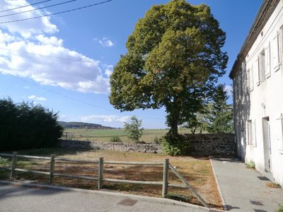 Gîte Narcisse et son espace extérieur commun avec un salon de jardin privatif à chacun