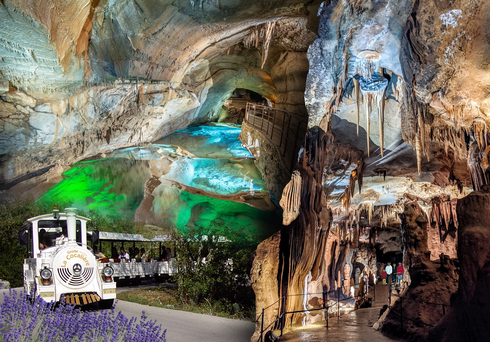 Grotte de la Cocalière, montage photo