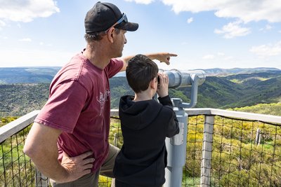 Plateforme observation des vautours et du paysage