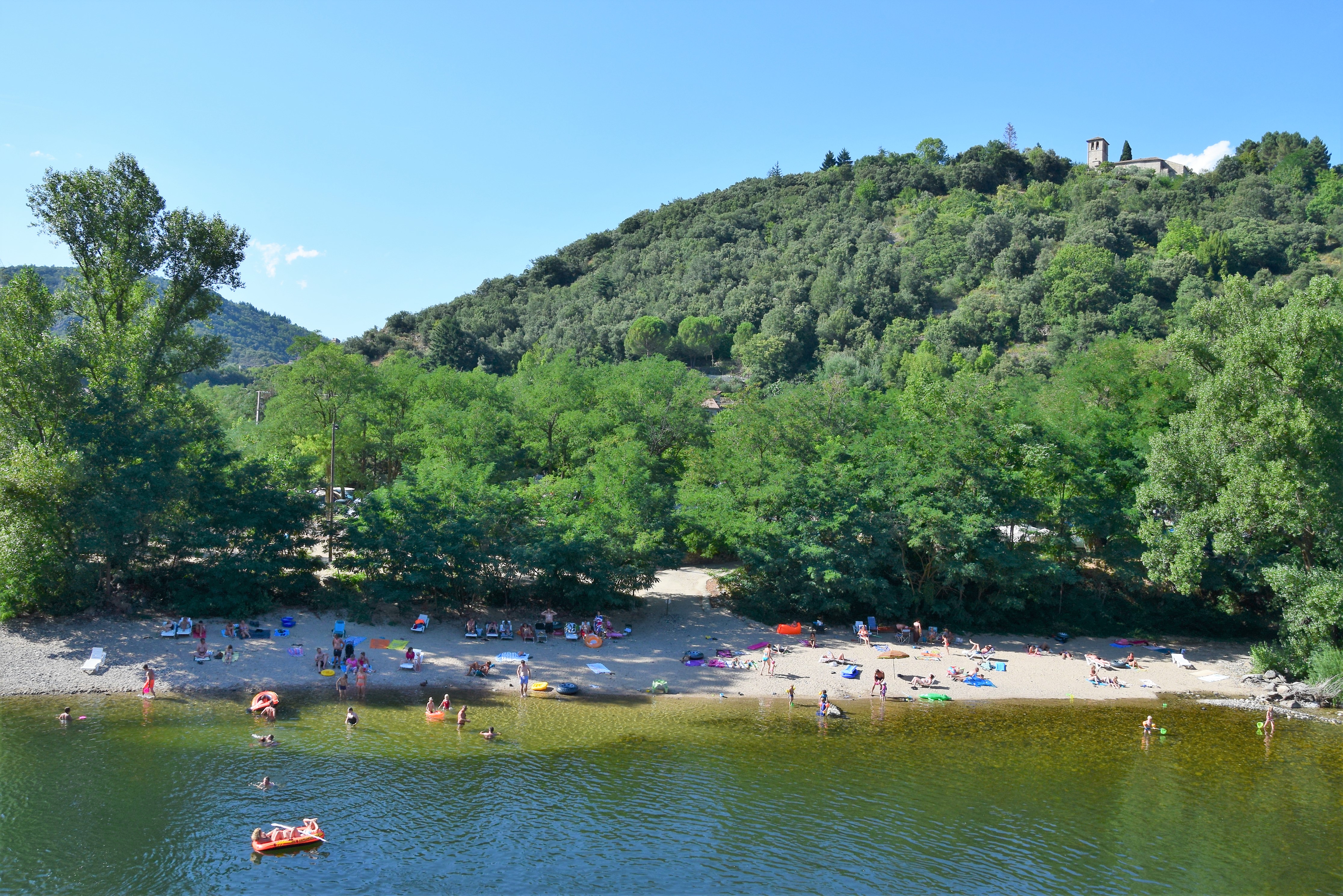 la belle plage privée du camping
