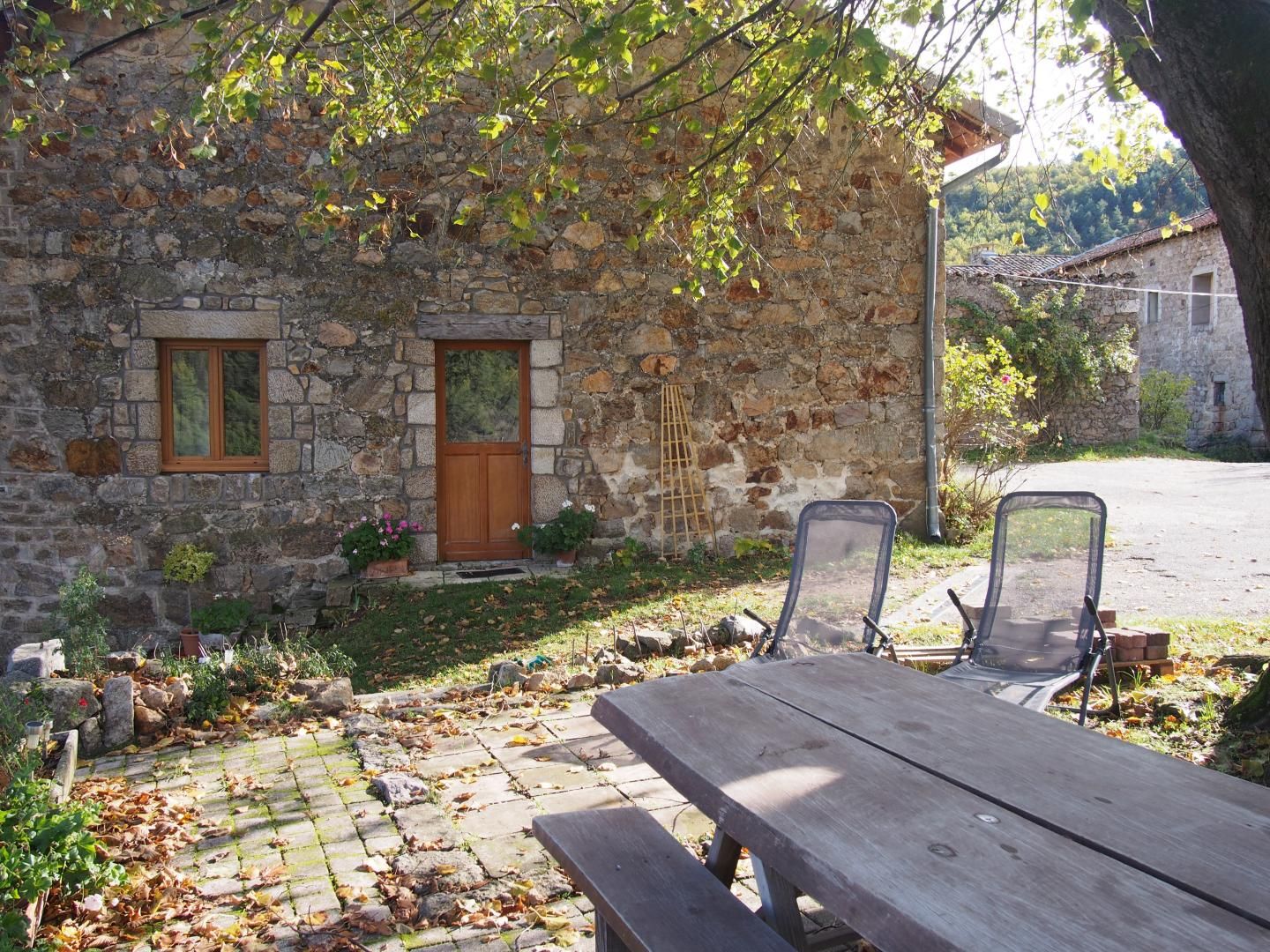 Extérieur et salon de jardin