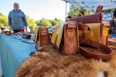 Stand maroquinerie de Stéphane Collard