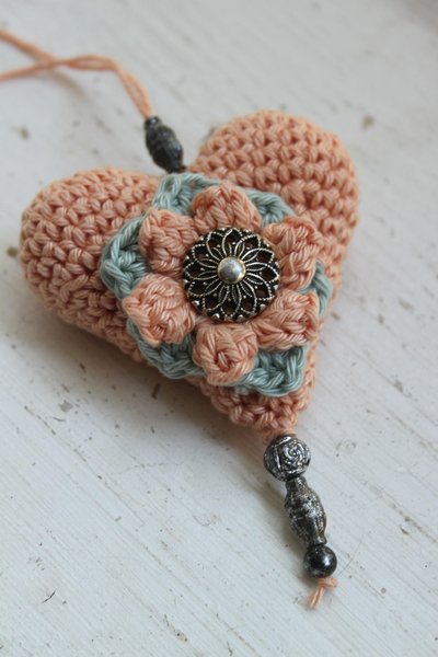 Coeur réalisé au crochet