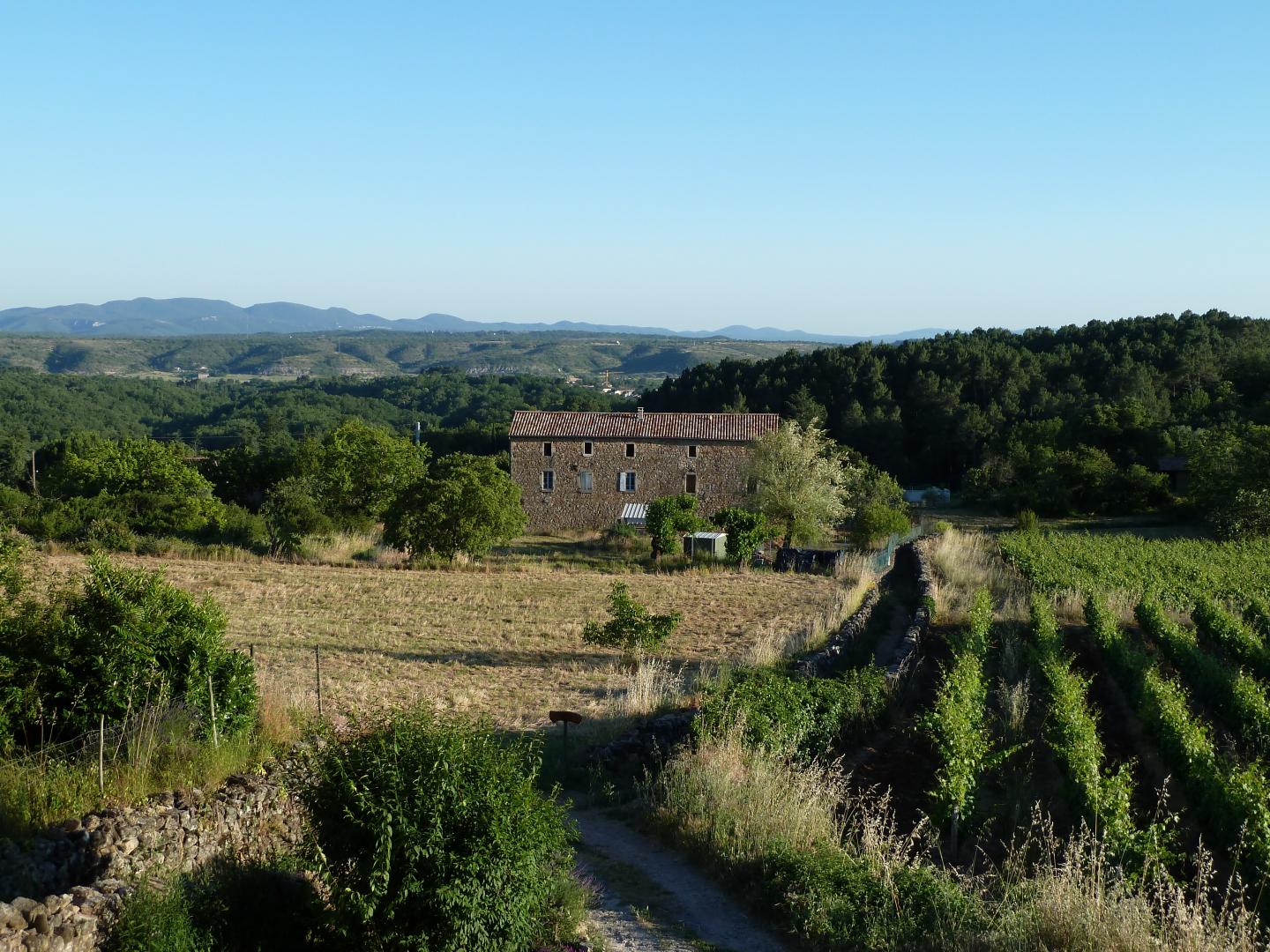 La vue depuis le balcon.