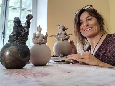 Portrait et sculptures