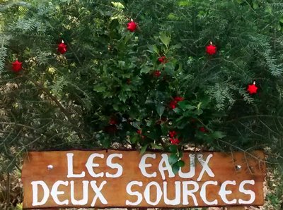 à l'entrée de la propriété