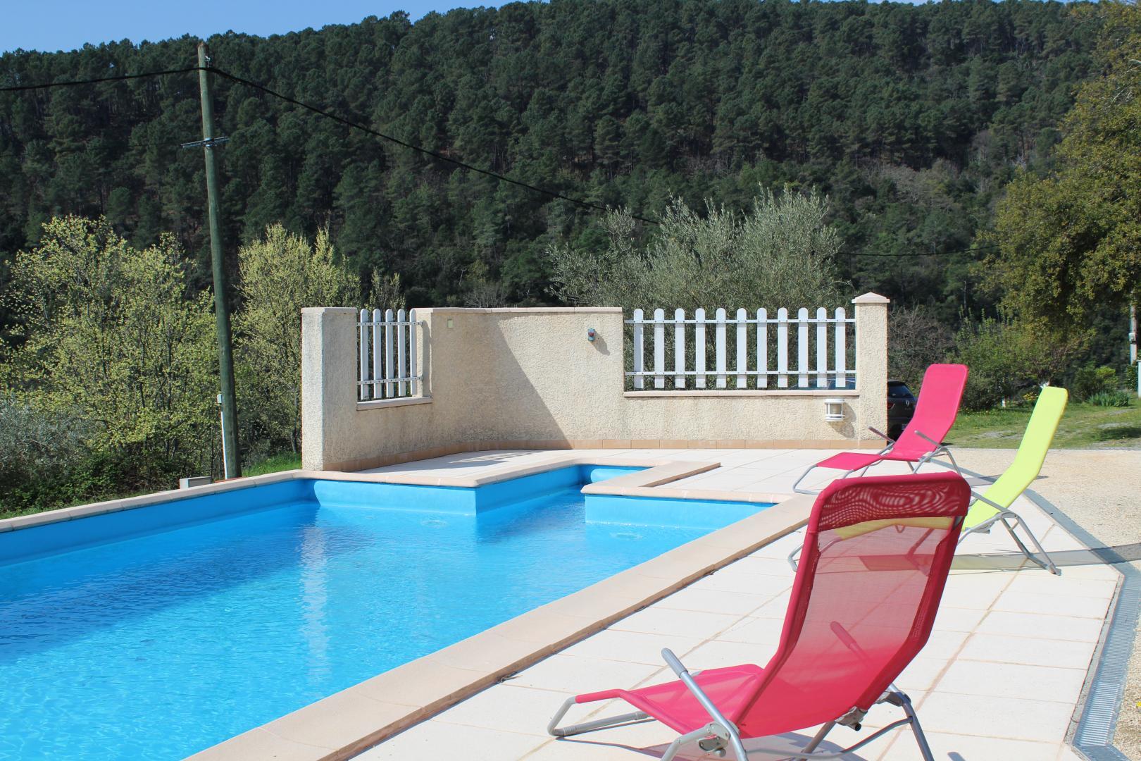 piscine partagée avec le propriétaire