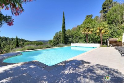 Vue panoramique depuis la piscine