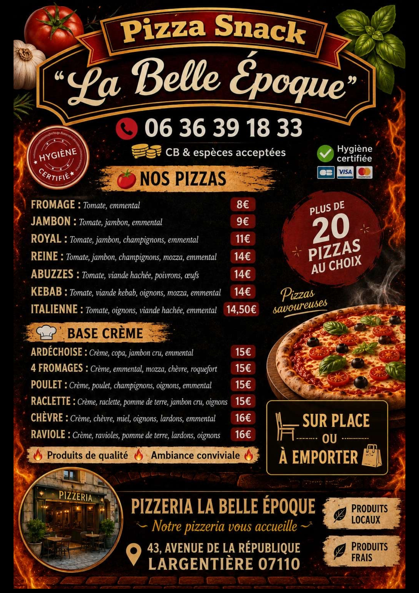 Pizzeria La belle époque_Largentière