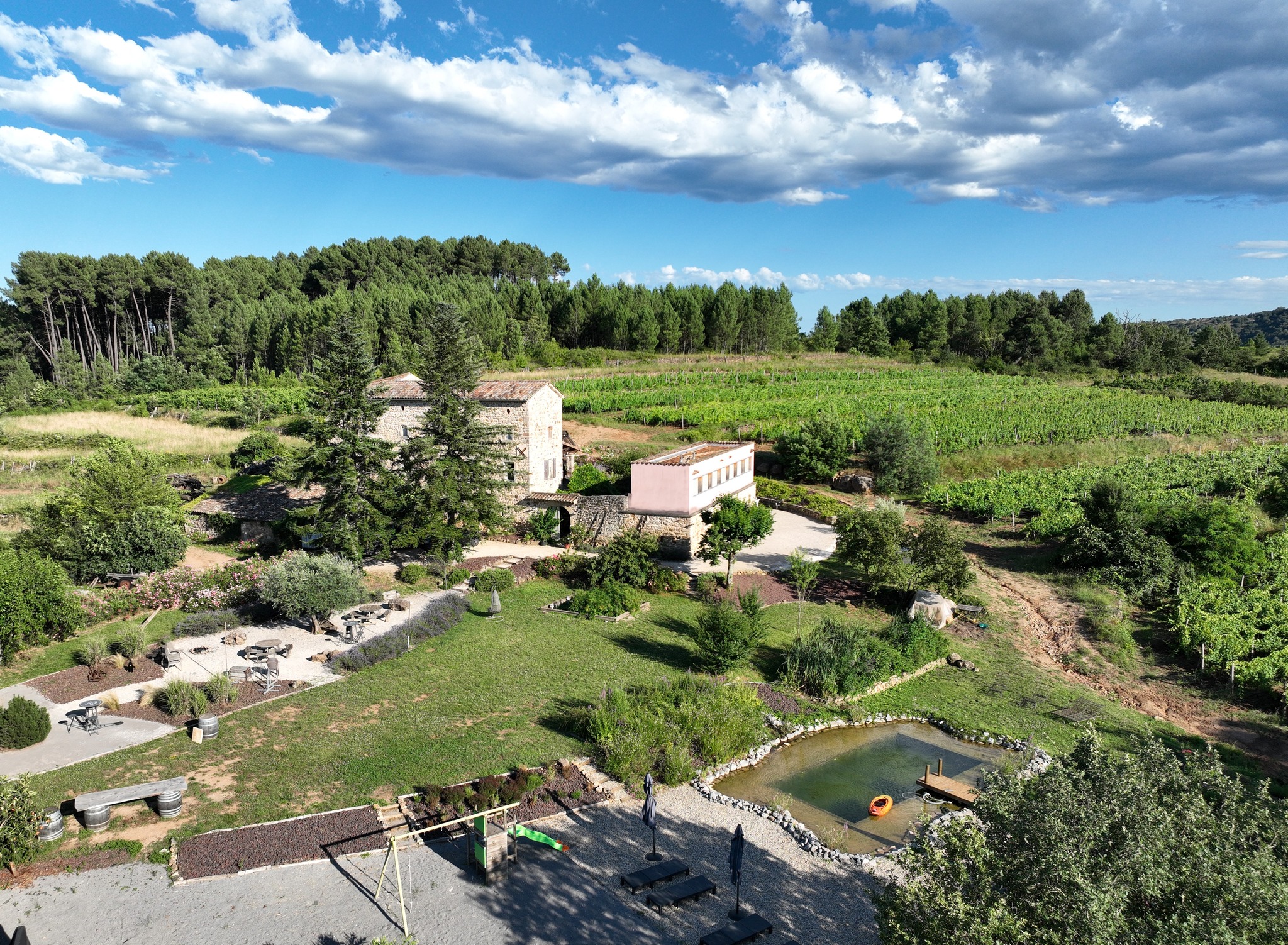 Domaine vue aérienne