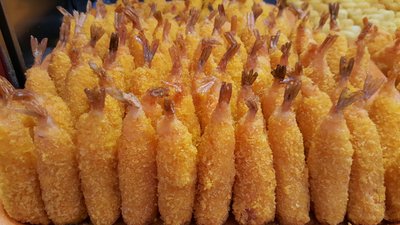 Crevettes frites