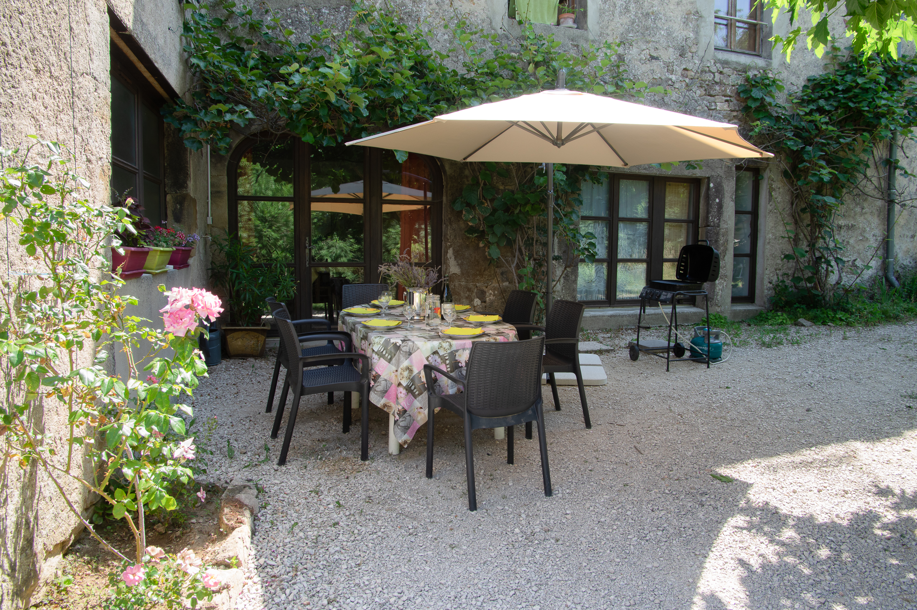 Terrasse avec BBQ à gaz