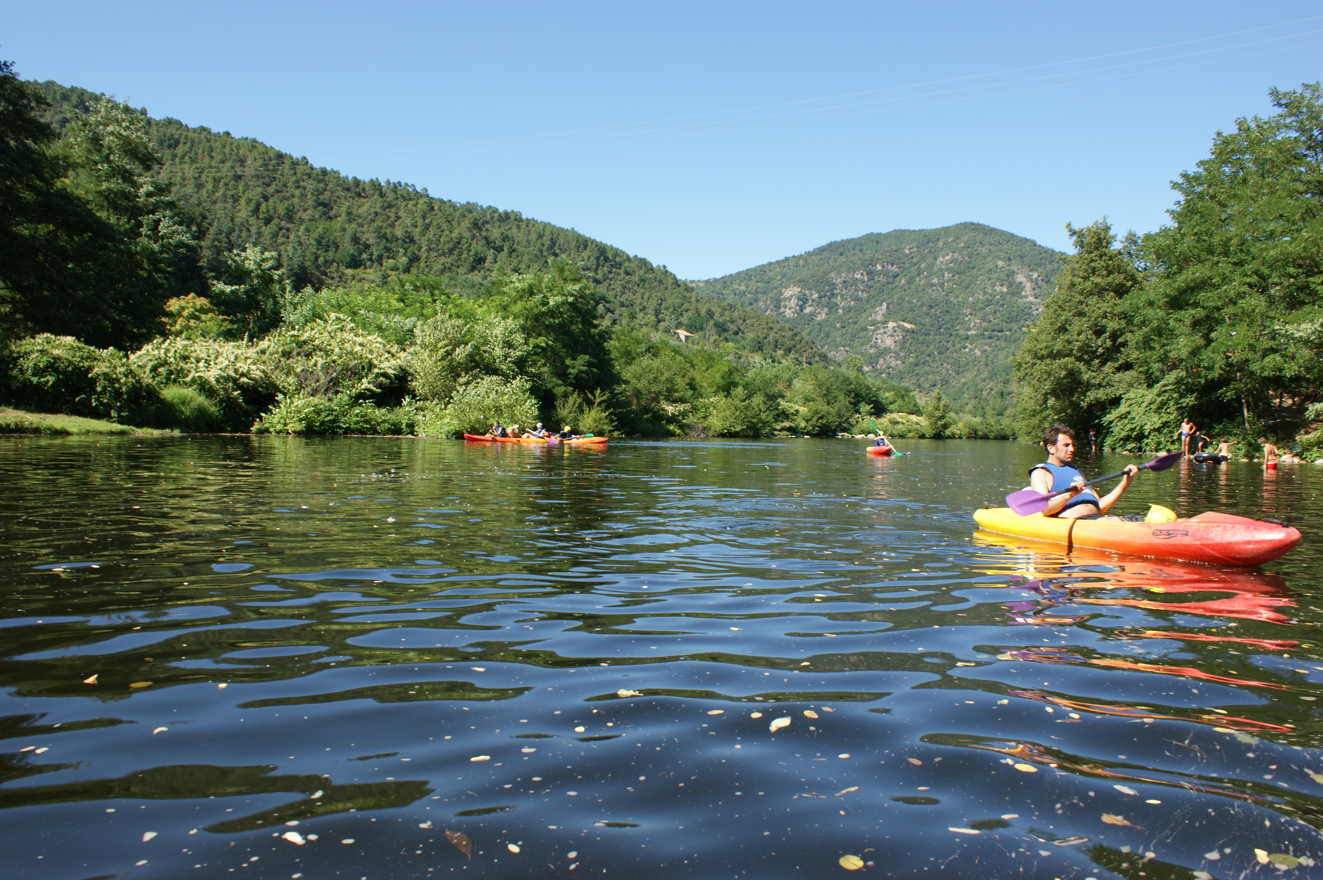 activité sur la rivière