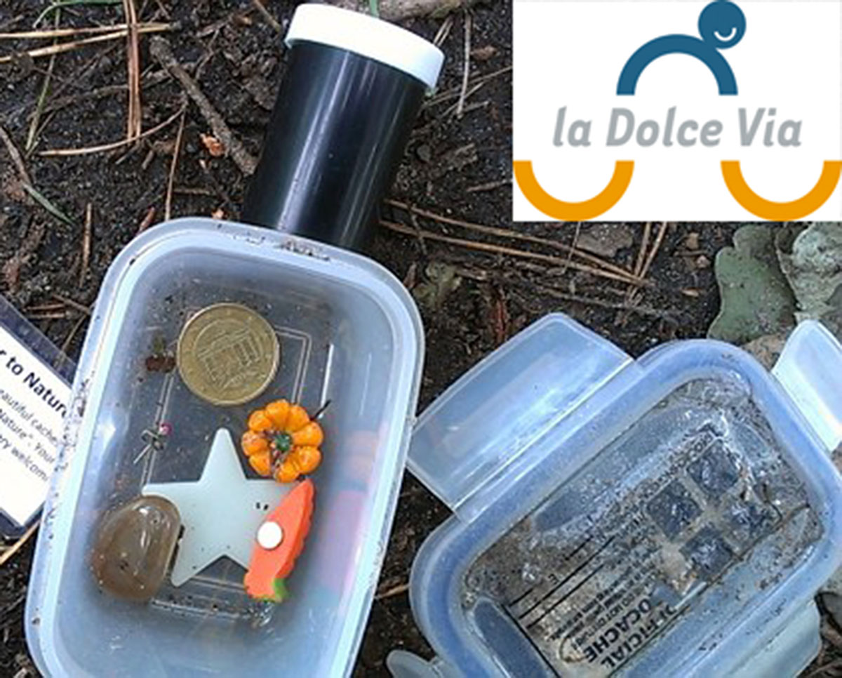 Geocaching sur Dolce Via