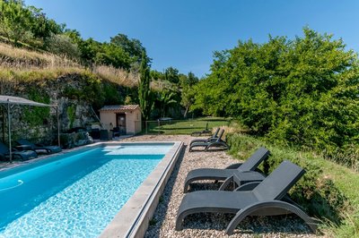 La piscine..