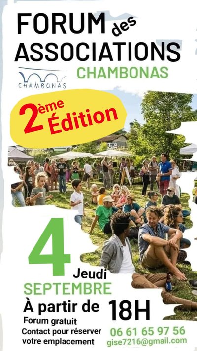 FORUM ASSOCIATIONS CHAMBONAS