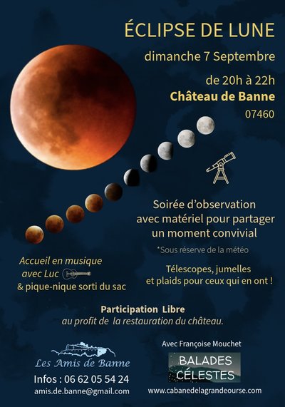 Eclipse de Lune : Soirée d'observation au Château de Banne_Banne