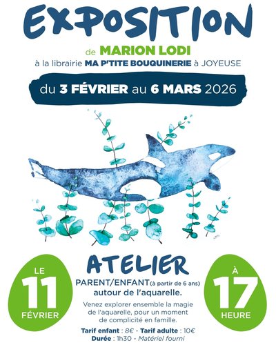 Exposition : Aquarelles de Marion Lodi_Joyeuse