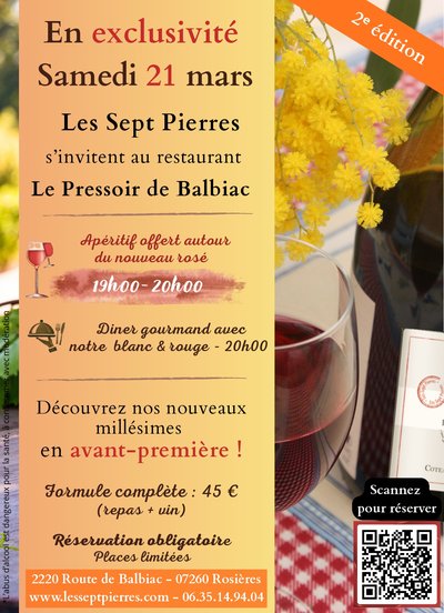 Dégustation à Rosières