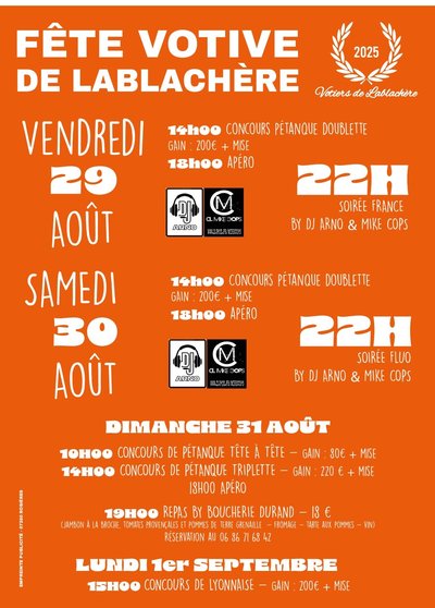 Fête votive de Lablachère_Lablachère