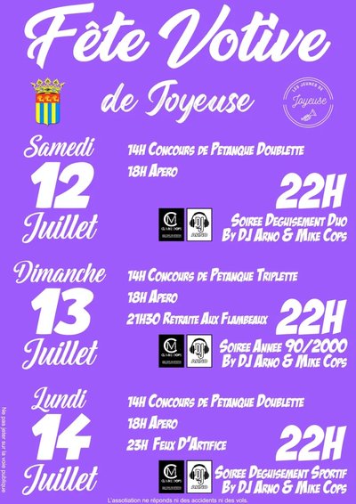 Fete votive Joyeuse