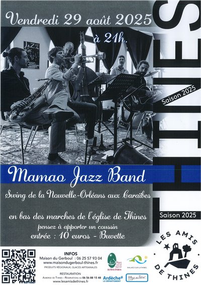 Concert : Mamao Jazz Band_Malarce-sur-la-Thines