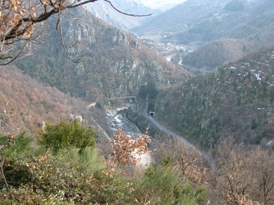 Vue aérienne des crêtes de Serre