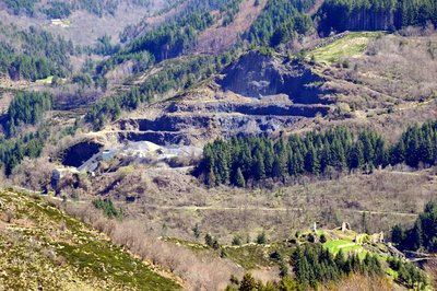La carrière de basalte de Saint-Julien-Boutières