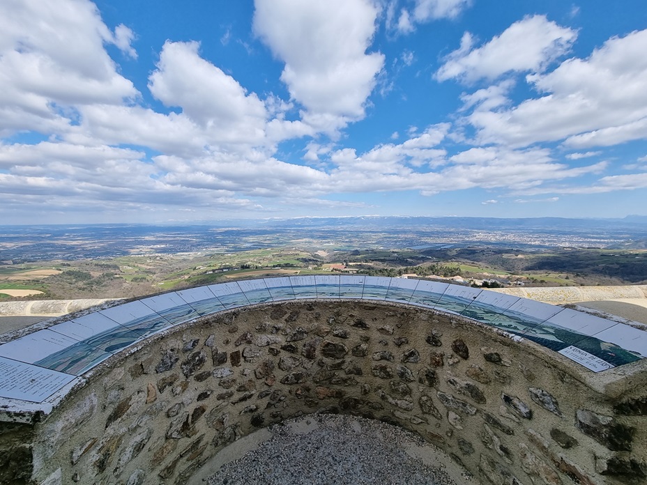 Vue du belvédère du Pic