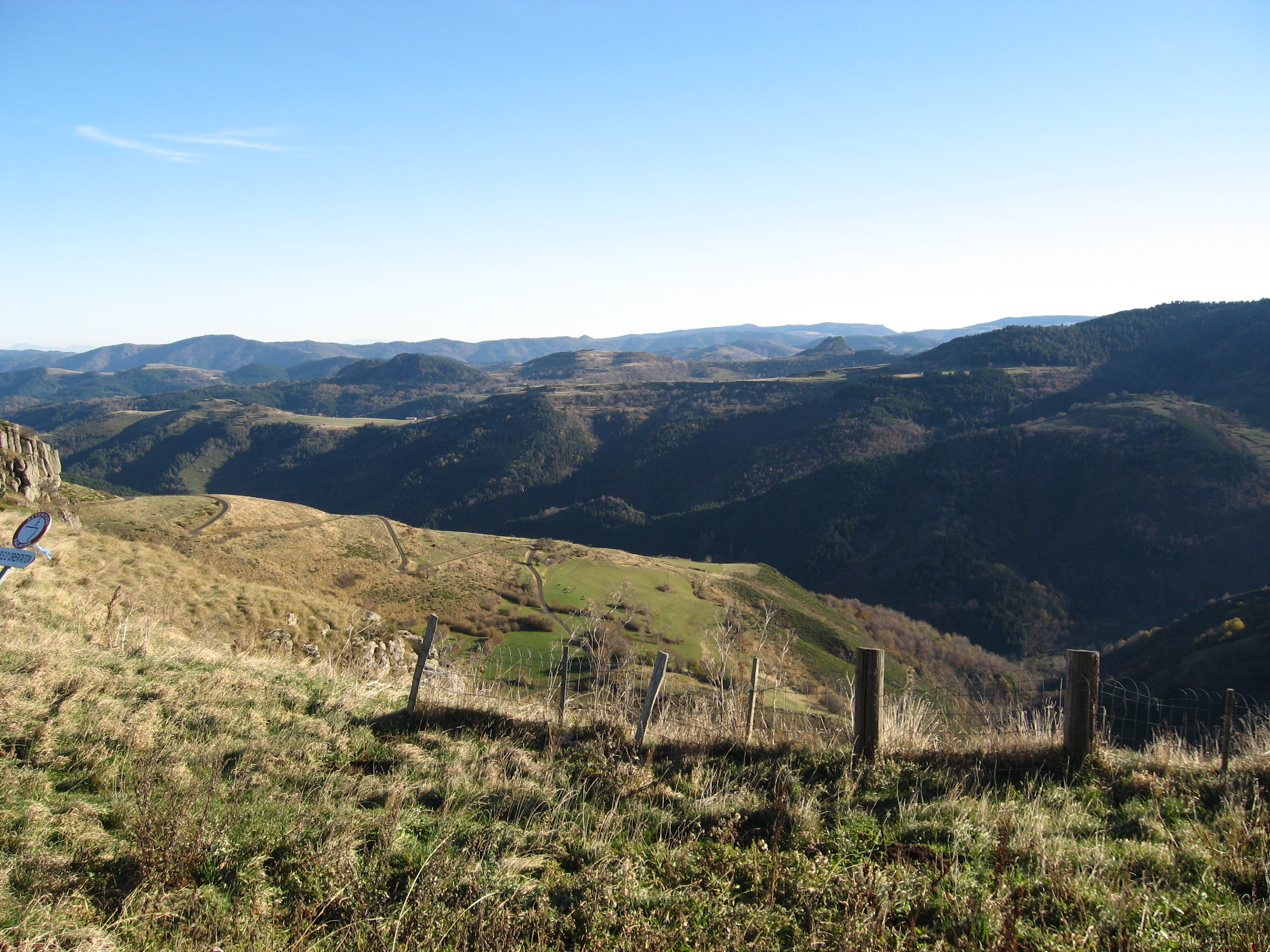 Vue sur la vallée de la saliouse