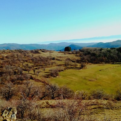 Vue panoramique aux abords du hameau Cordon Blanc