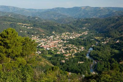 Lalevade vue depuis le Col de Farges