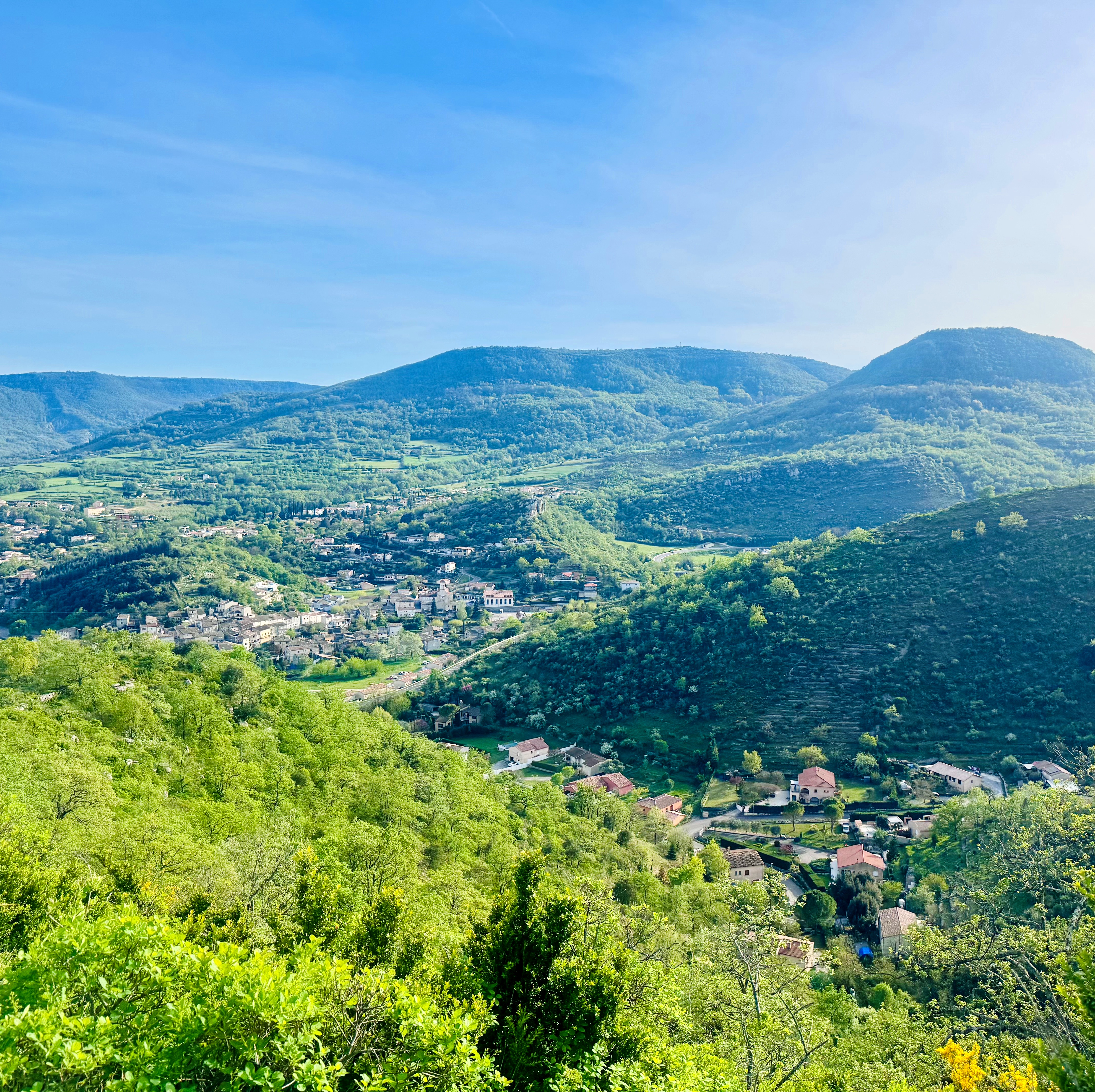 Vue sur la vallée de La Payre