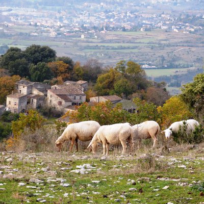 Aux abords du hameau Vieux Rompon