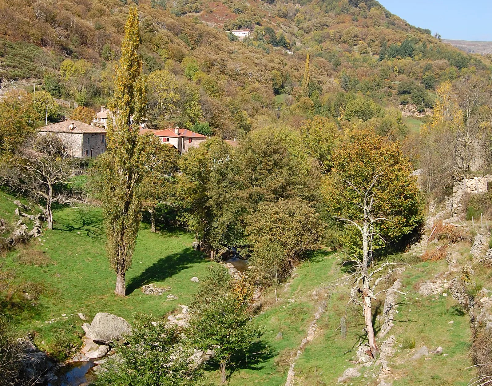 vallée du Mazel proche du moulin de Raoul