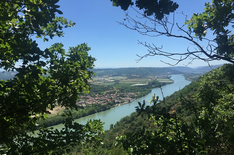 Vue sur le Rhône