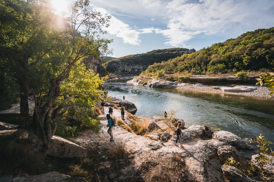 La fin du sentier historique des gorges