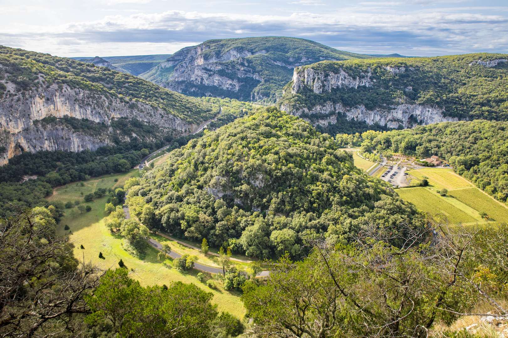 Vue sur la Combe et le Pont d'Arc