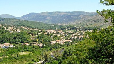 Village de Saint-Privat depuis Aubenas