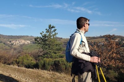 Sentier avec vue sur Toissieu