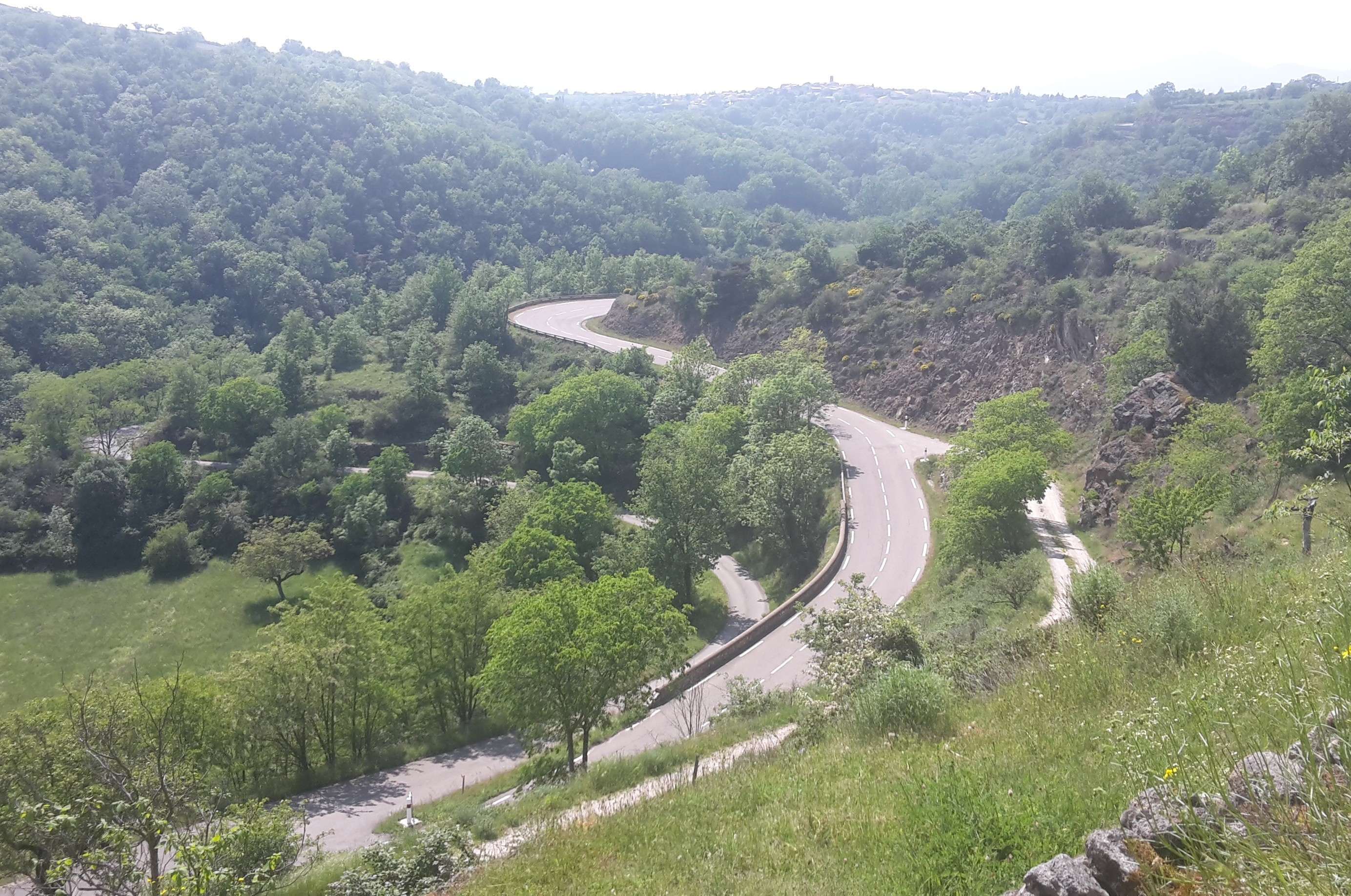 Vue depuis les hauteurs d'Ardoix
