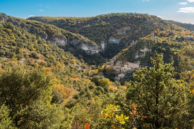 Rochecolombe depuis Figerolle