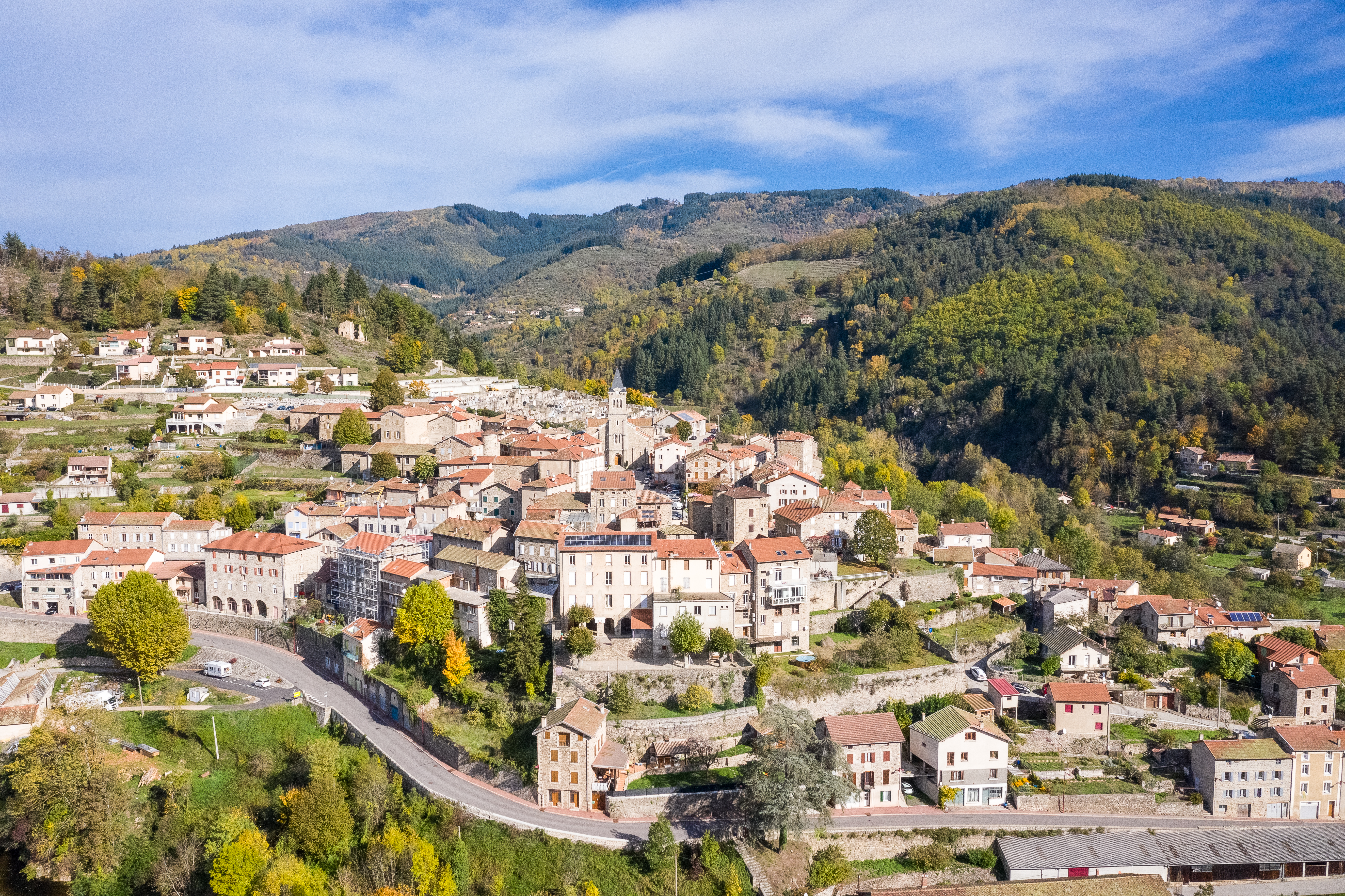 Vue sur St-Martin-de-Valamas © J.Genée